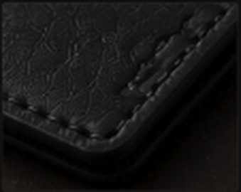 Close view of the WG-04 saddle stitching
